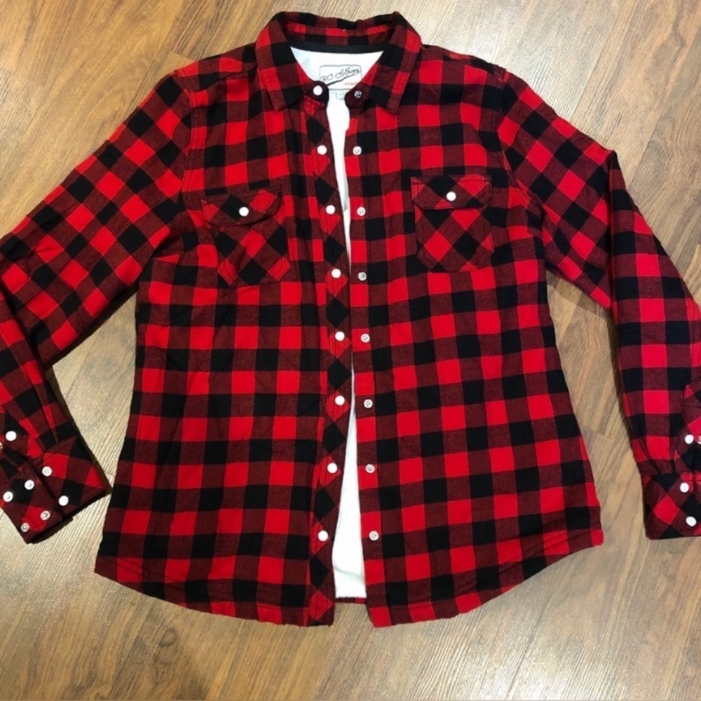 XL BC Clothing red Plaid jacket